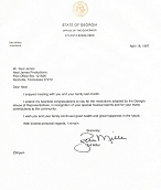 Letter from the Governor